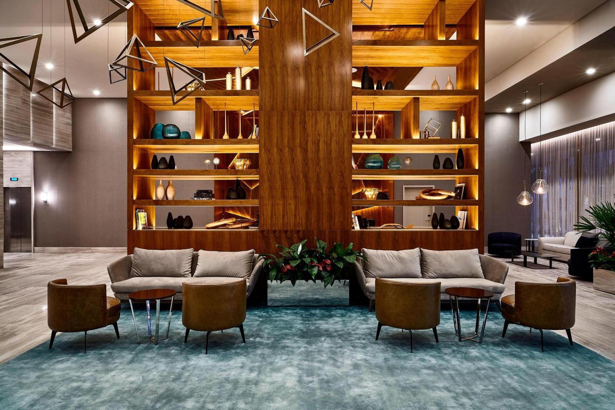 โรงแรมเชอราตัน ซันโตส ภายนอก รูปภาพ The lobby of the hotel
